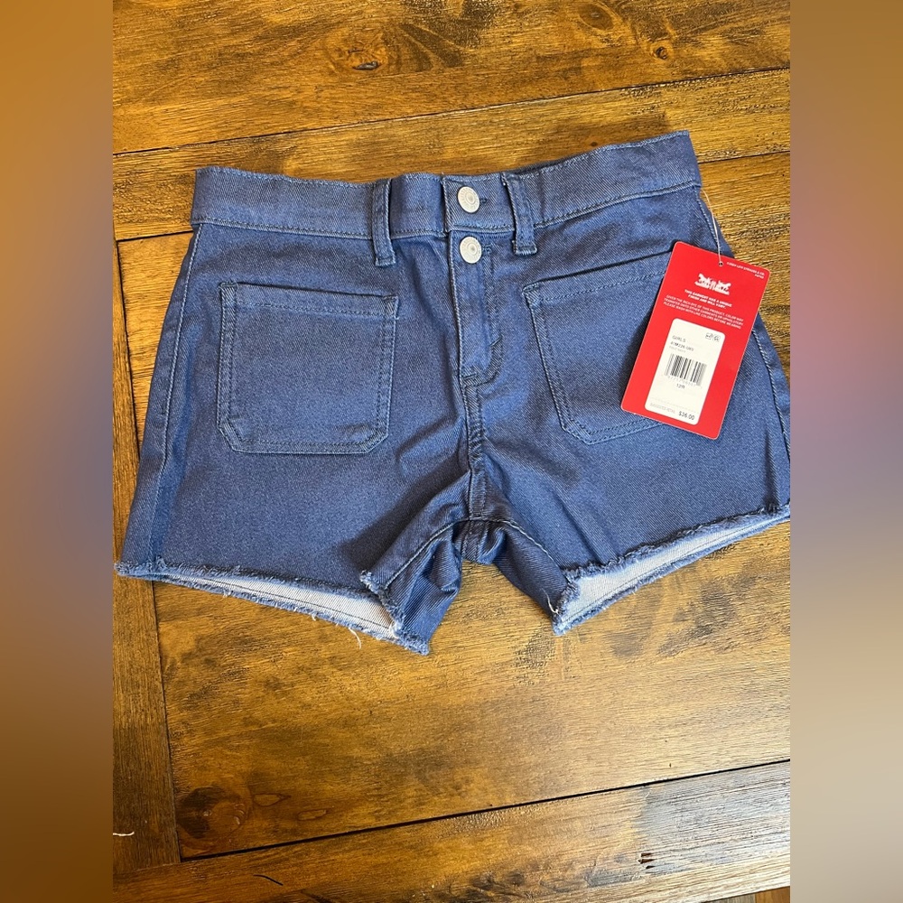 Levi's Dark Blue Jean Shorts for Women